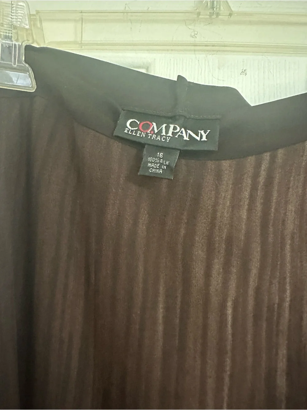 Ellen Tracy Chocolate Brown Maxi Skirt